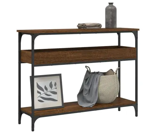 Konsoles Galdiņš, Brūna Ozola, 100X29X75 Cm, Inženierijas Koks Vidaxl