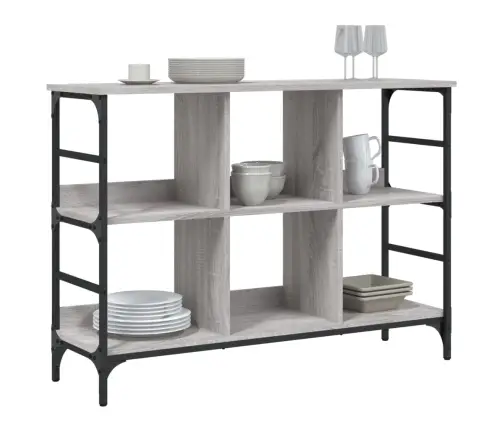 Kumode, Pelēks, 102X32X73,5 Cm, Inženierijas Koks Vidaxl