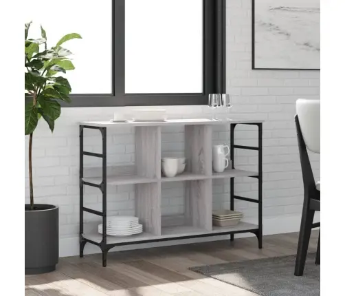 Kumode, Pelēks, 102X32X73,5 Cm, Inženierijas Koks Vidaxl