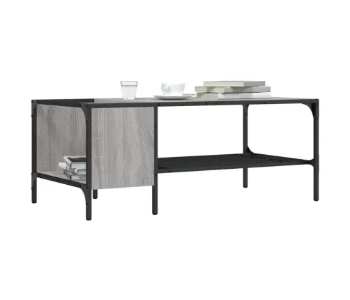 Riiuliga Kohvilaud, Hall Sonoma, 100 X 51 X 40 cm Tehispuit