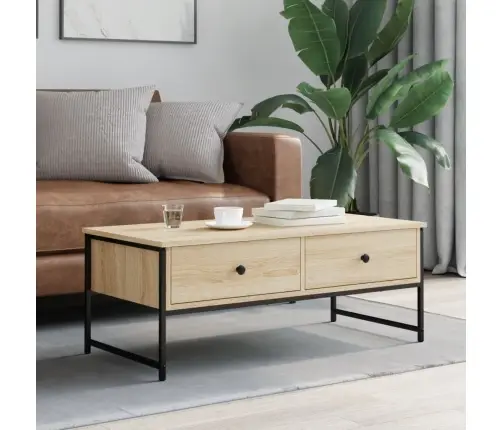 Kafijas Galdiņš, Ozola Krāsa, 101X49X39,5 Cm, Inženierijas Koks Vidaxl Kafijas Galdiņš, Ozola Krāsa, 101X49X39,5 Cm, Inženierijas Koks Vidaxl