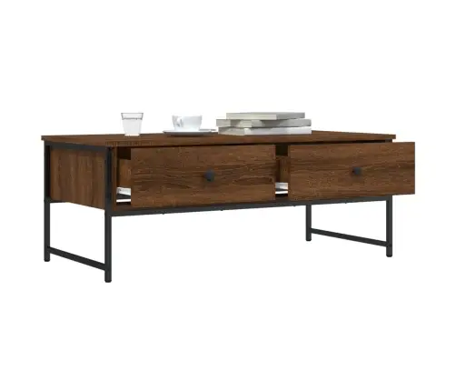 Kafijas Galdiņš, Ozola Krāsa, 101X49X39,5 Cm, Inženierijas Koks Vidaxl