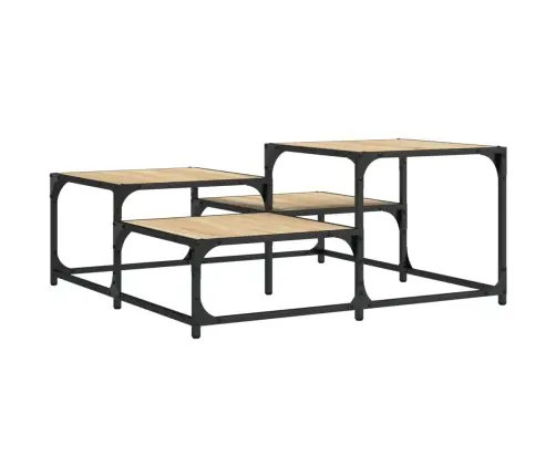 Kohvilaud, Sonoma Tamm, 87,5 X 87,5 X 40 cm Tehispuit