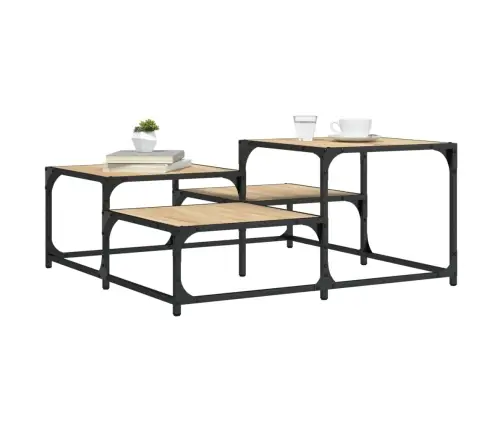 Kohvilaud, Sonoma Tamm, 87,5 X 87,5 X 40 cm Tehispuit