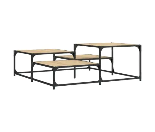 Kohvilaud, Sonoma Tamm, 107 X 107 X 40 cm Tehispuit