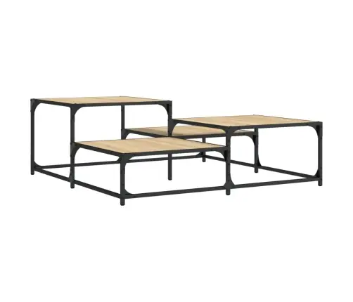 Kohvilaud, Sonoma Tamm, 107 X 107 X 40 cm Tehispuit