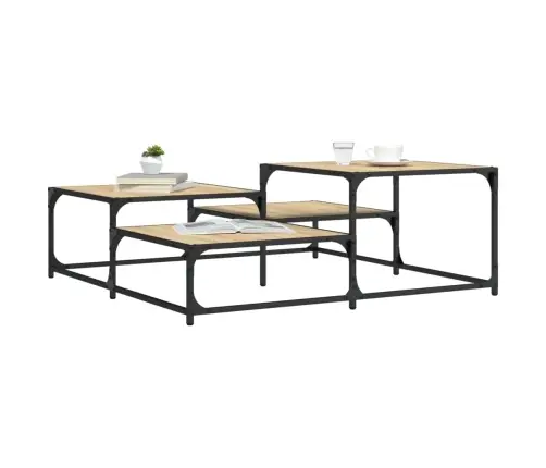 Kohvilaud, Sonoma Tamm, 107 X 107 X 40 cm Tehispuit