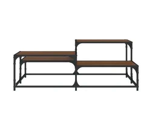 Kafijas Galdiņš, Brūna Ozola, 107X107X40 Cm, Inženierijas Koks Vidaxl