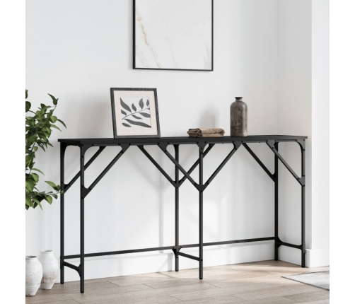Konsoles Galdiņš, Melns, 140X29X75 Cm, Inženierijas Koks Vidaxl