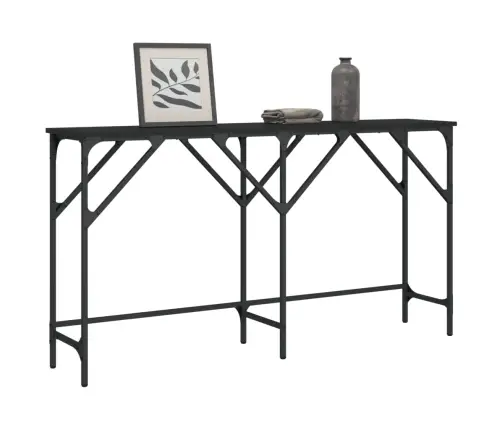 Konsoles Galdiņš, Melns, 140X29X75 Cm, Inženierijas Koks Vidaxl