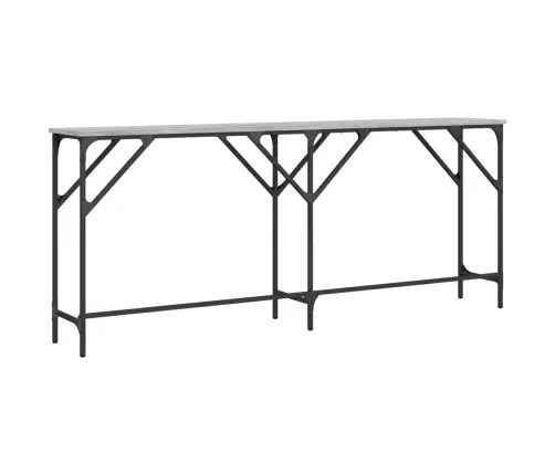 Konsoles Galdiņš, Pelēcīgs, 180X29X75 Cm, Inženierijas Koks Vidaxl