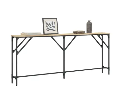 Konsoles Galdiņš, Koka Krāsa, 180X23X75 Cm, Inženierijas Koks Vidaxl Konsoles Galdiņš, Koka Krāsa, 180X23X75 Cm, Inženierijas Koks Vidaxl