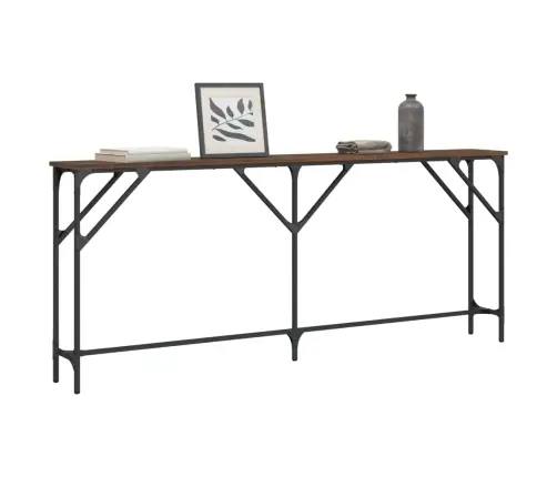 Konsoles Galdiņš, Brūns, 180X23X75 Cm, Inženierijas Koks Vidaxl