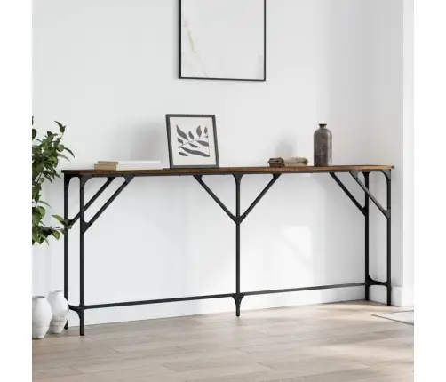 Konsoles Galdiņš, Brūns, 180X23X75 Cm, Inženierijas Koks Vidaxl