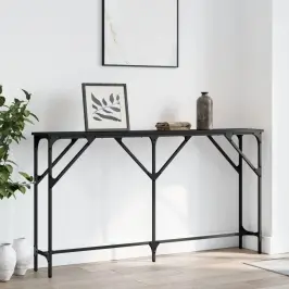 Konsoles Galdiņš, Melns, 140X23X75 Cm, Inženierijas Koks Vidaxl