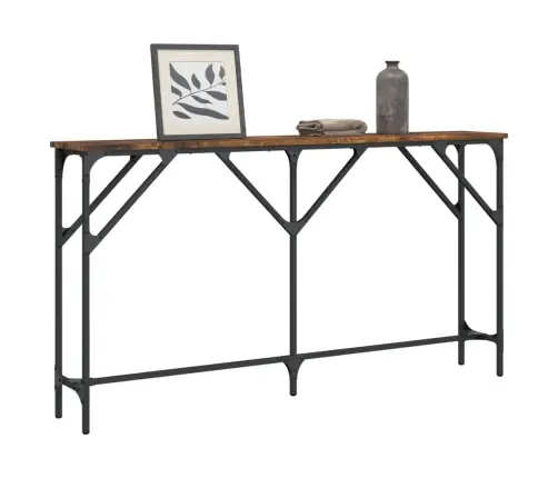 Konsolinis Staliukas, Dūminis Ąžuolo, 140X23X75cm Mediena Konsolinis Staliukas, Dūminis Ąžuolo, 140X23X75cm Mediena