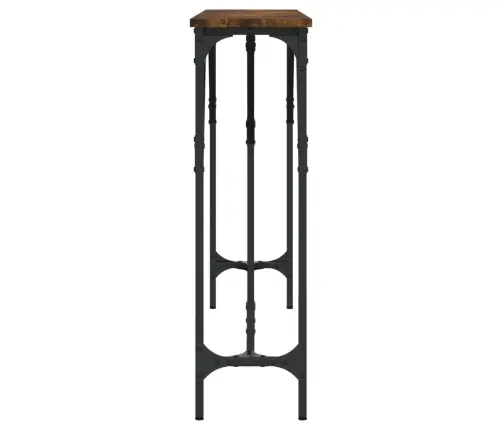 Konsolinis Staliukas, Dūminis Ąžuolo, 140X23X75cm Mediena Konsolinis Staliukas, Dūminis Ąžuolo, 140X23X75cm Mediena