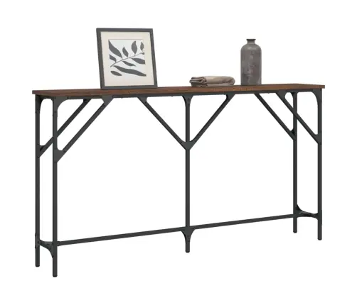 Konsoles Galdiņš, Brūns, 140X23X75 Cm, Inženierijas Koks Vidaxl