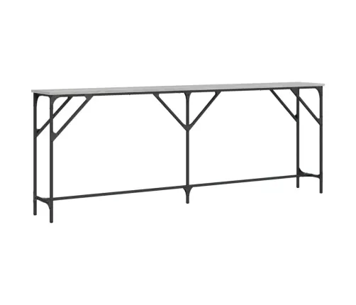 Konsoles Galdiņš, Pelēcīgs, 200X29X75 Cm, Inženierijas Koks Vidaxl