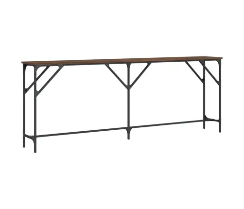 Konsoles Galdiņš, Brūns, 200X29X75 Cm, Inženierijas Koks Vidaxl