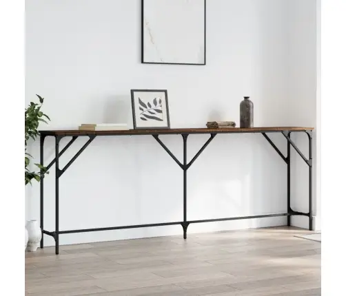 Konsoles Galdiņš, Brūns, 200X29X75 Cm, Inženierijas Koks Vidaxl