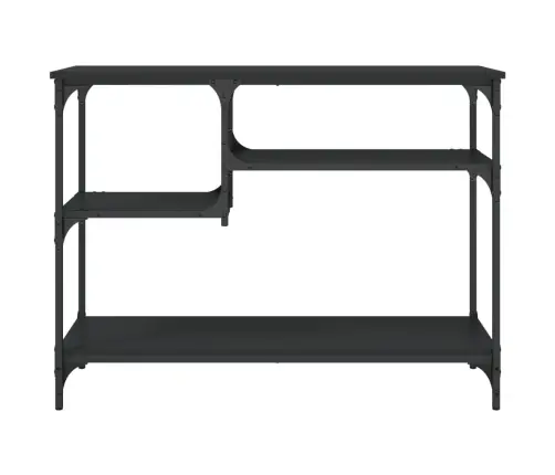 Konsoles Galdiņš Ar Plauktiem, Melns, 100X35X75 Cm Vidaxl