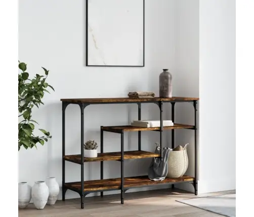 Konsoles Galdiņš Ar Plauktiem, Ozolkoka Krāsa, 100X35X75 Cm Vidaxl Konsoles Galdiņš Ar Plauktiem, Ozolkoka Krāsa, 100X35X75 Cm Vidaxl