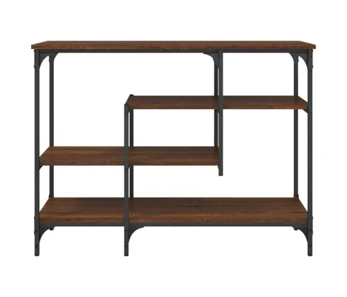 Riiulitega Konsoollaud, Pruun Tamm, 100 X 35 X 75 Cm