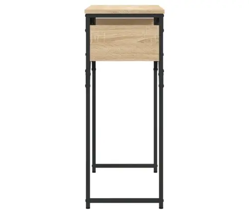 Konsolinis Staliukas Su Lentyna, Ąžuolo, 75X30X75cm Mediena