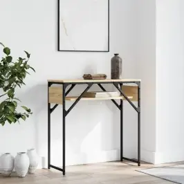 Riiuliga Konsoollaud, Sonoma Tamm, 75 X 30 X 75 cm Tehispuit