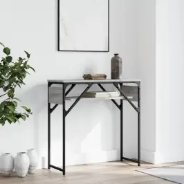 Konsoles Galdiņš, Pelēka Ozola, 75X30X75 Cm, Inženierijas Koks Vidaxl