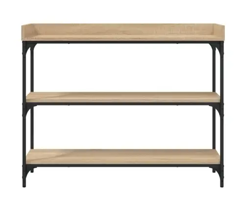 Konsoles Galdiņš Ar Plauktiem, Ozola Krāsa, 100X30X80 Cm Vidaxl