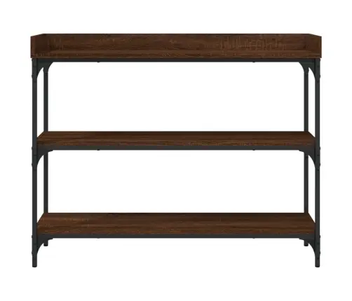 Konsoles Galdiņš Ar Plauktiem, Brūna Koka Krāsa, 100X30X80 Cm Vidaxl