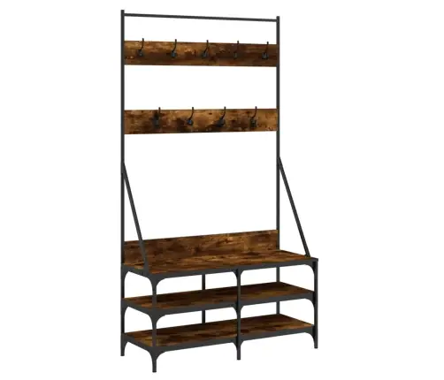 Riidenagi Koos Kingariiuliga Suitsutatud Tamm 100 X 40 X 184 Cm