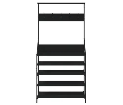 Riidenagi Koos Kingariiuliga, Must, 90X34X184 Cm