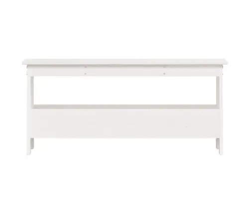 Gaiteņa Sols, Balts, 100X28X45 Cm, Priedes Masīvkoks Vidaxl