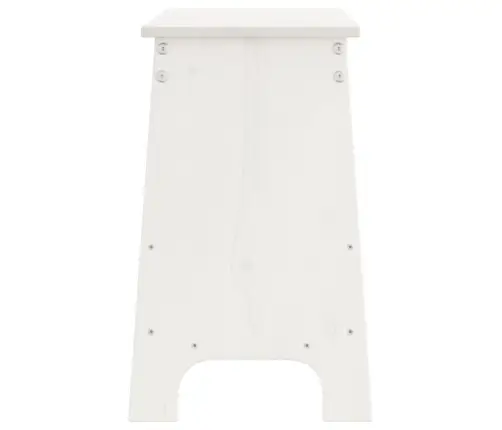 Gaiteņa Sols, Balts, 100X28X45 Cm, Priedes Masīvkoks Vidaxl