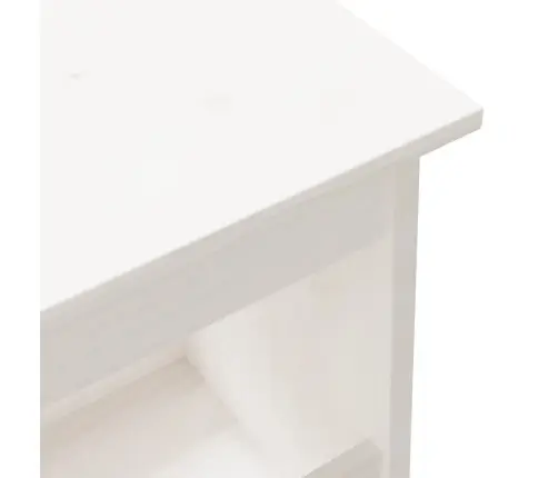 Gaiteņa Sols, Balts, 100X28X45 Cm, Priedes Masīvkoks Vidaxl