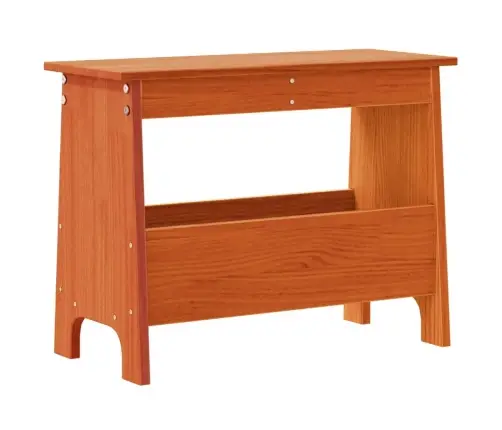 Gaiteņa Sols, Vaska Brūnas, 60X28X45 Cm, Priedes Masīvkoks Vidaxl