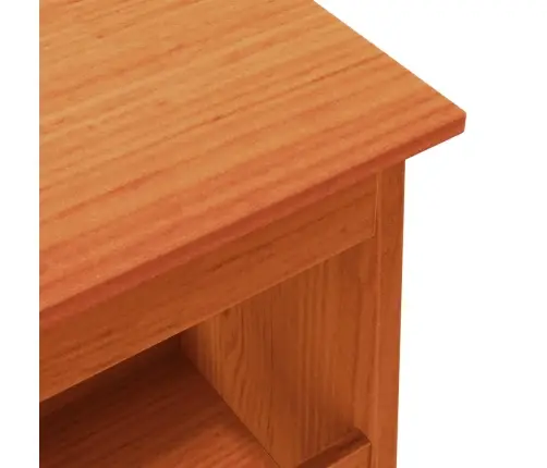 Gaiteņa Sols, Vaska Brūnas, 60X28X45 Cm, Priedes Masīvkoks Vidaxl