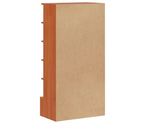 Apavu Skapītis, Vaska Brūnas, 52X30X104 Cm, Priedes Masīvkoks Vidaxl