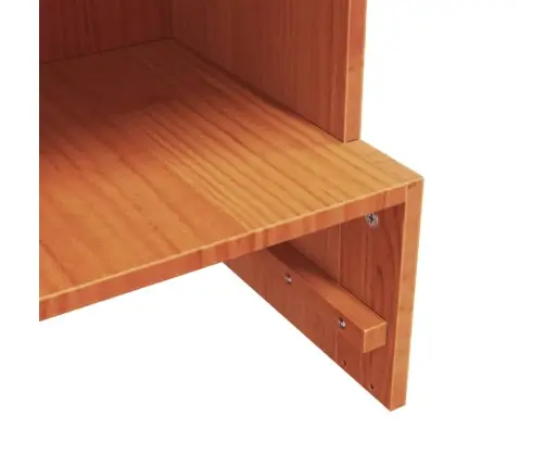 Apavu Skapītis, Vaska Brūnas, 52X30X104 Cm, Priedes Masīvkoks Vidaxl