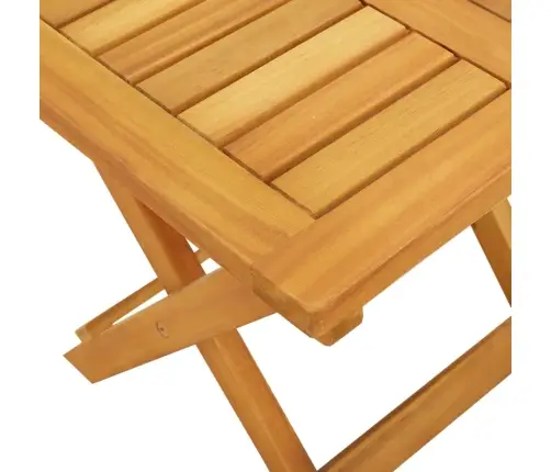 Päevitustoolid Koos Lauaga, 2 Tk, Akaatsiapuit