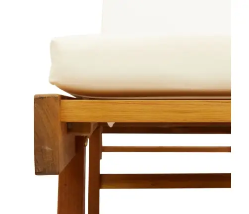 Päevitustoolid Koos Lauaga, 2 Tk, Akaatsiapuit