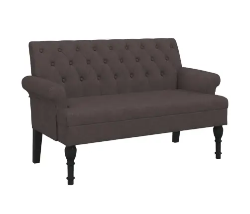 Suoliukas Su Atlošu, Tamsiai Rudas, 120X62X75,5cm Audinys