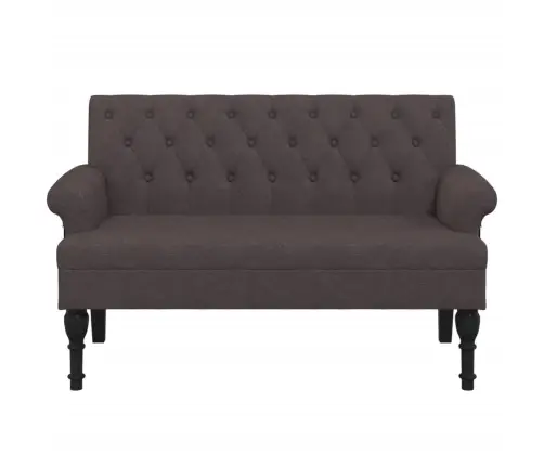 Suoliukas Su Atlošu, Tamsiai Rudas, 120X62X75,5cm Audinys