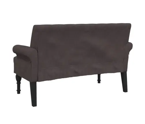 Suoliukas Su Atlošu, Tamsiai Rudas, 120X62X75,5cm Audinys