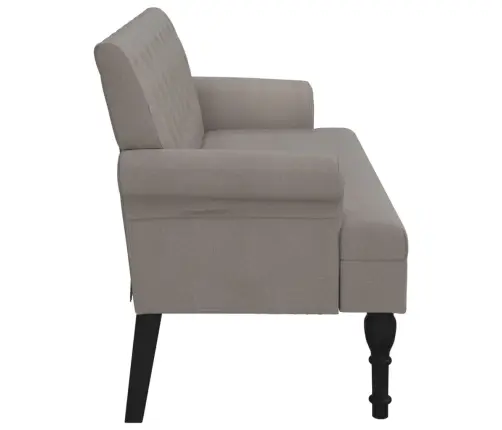 Suoliukas Su Atlošu, Taupe Spalvos, 120X62X75,5cm Audinys