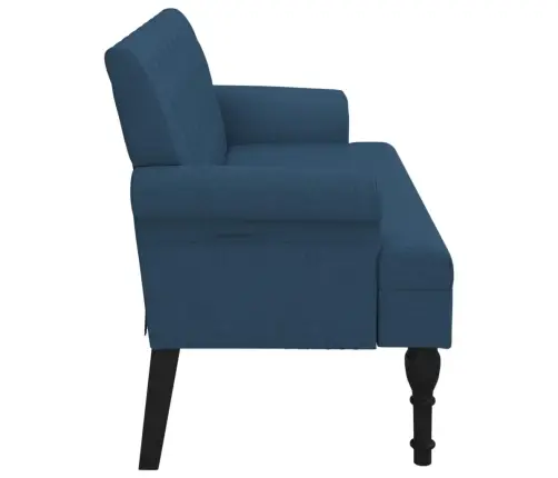 Suoliukas Su Atlošu, Mėlynos Spalvos, 120X62X75,5cm Audinys