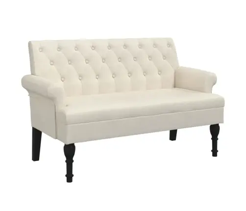 Sols Ar Atzveltni, 120X62X75,5 Cm, Lins Vidaxl